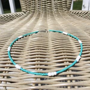 VSCO Seed Bead Necklace/Choker Turtle Shell